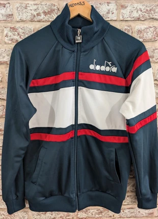 Diadora zip up jacket. Mens Small. Navy, White and Red., brand: Diadora, condition: Very good, size: S, £19.95, £21.65 includes Buyer Protection