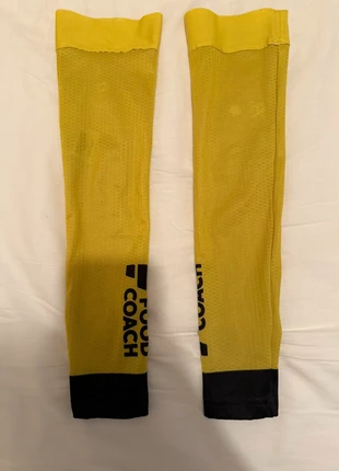 Manchons vélo Visma Lease a Bike – édition Pro Series – Jaune et noir, marque: visma, état: Très bon état, taille: S, 15,00 €, 16,45 € Protection acheteurs incluse