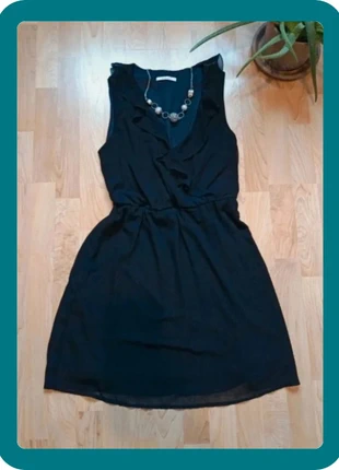 Robe Camaïeu noire volants Taille 40 Style Élégant Tenue Fêtes de Fin d’Année, brand: Camaïeu, condition: Very good, size: L / 40 / 12, €6.00, €7.00 includes Buyer Protection