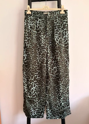 Pantalon large See U Soon - Taille 40 - Motif léopard vert, brand: See U Soon, condition: Very good, size: L / 40 / 12, €12.00, €13.30 includes Buyer Protection