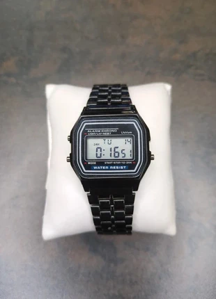 Montre digitale unisexe métal noir affichage LCD rétro, marque: LCD retro, état: Très bon état, taille: Taille unique, 12,90 €, 14,25 € Protection acheteurs (Pro) incluse