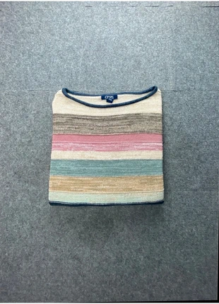 Pull over col rond à rayure vintage Chaps | Multicolore | Taille L Femme, marke: Chaps Ralph Lauren, zustand: Sehr gut, größe: L / 40 / 12, 30,00 €, 32,20 € inklusive Vinted-Käuferschutz