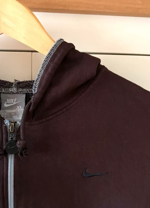 Nike Y2K Dark Brown Full-Zip Hoodie – Embroidered Swoosh, Teen XL (Fits Men’s M), brand: Nike, condition: Very good, size: M, €15.00, €16.45 includes Buyer Protection