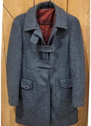 Manteau femme Grigiombra gris chiné taille 38 élégant chaud doublé vintage chic hiver, zustand: Sehr gut, größe: M / 38 / 10, 9,99 €, 11,19 € inklusive Vinted-Käuferschutz