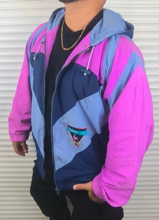 Veste Coupe-Vent Le Coq Sportif Vintage 90s Multicolore – Taille XL – Rare, merk: Le Coq Sportif, staat: Heel goed, maat: XL, € 49,00, € 52,15 inclusief Kopersbescherming