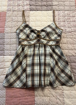 coquette gingham checkered buttons camisole with a bow at the back vintage, brand: COQUETTE, condition: Very good, size: M / 38 / 10, €35.00, €37.45 includes Buyer Protection Pro