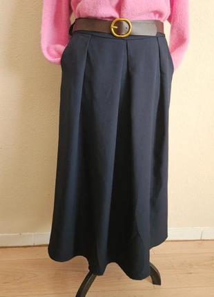 Magnifique jupe trapèze plissée Mastour + ceinture - TU 36 au 44 - Made in Italy, brand: Boutique Parisienne, condition: Very good, size: XL / 42 / 14, €30.00, €32.20 includes Buyer Protection Pro