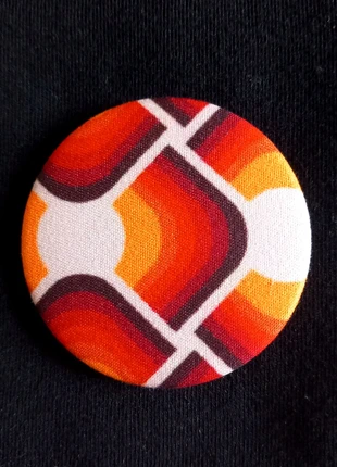 Broche tissu vintage, merk: Creatrice, staat: Nieuw met prijskaartje, € 4,50, € 5,43 inclusief Kopersbescherming