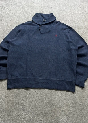 Ralph Lauren Sweater/Jersey Retro Old Money Long Neck Cotton Embroidered Logo Navy Blue, marque: Ralph Lauren, état: Très bon état, taille: L, 33,90 €, 36,30 € Protection acheteurs incluse