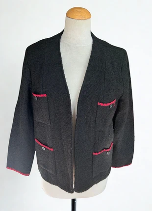 Veste vintage noire laine France, marke: Vintage Dressing, zustand: Sehr gut, größe: L / 40 / 12, 25,00 €, 26,95 € beinhaltet Vinted-Käuferschutz Pro