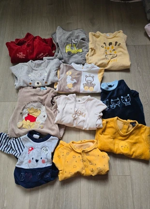 Lot 11 pyjamas enfant 3 mois – chaud & confortable – parfait pour l’hiver, marca: Kiabi, estado: Muito bom, tamanho: 1-3 meses / 56 cm, €65.00, €68.95 inclui Proteção do Comprador