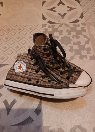 Baskets Converse à carreaux, marca: Converse, estado: Muito bom, tamanho: 33, €8.00, €9.10 inclui Proteção do Comprador