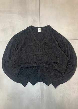 100% Wool Knit Sweater Vintage V-Neck Textured Ethnic y2k Retro Design, marque: Vintage Dressing, état: Très bon état, taille: L, 23,95 €, 25,85 € Protection acheteurs incluse