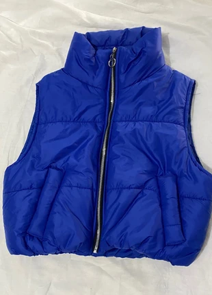Mini gilet bomber blu elettrico / cropped bomber vest / Chaleco tipo bomber, brand: Made In Italy, condizioni: Nuovo senza cartellino, taglia: S / IT 40 / EU 36, €10.50, €11.73 include la Protezione acquisti
