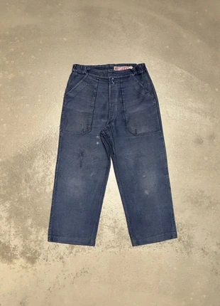 Vintage french moleskin work trousers, marke: Vintage, zustand: Zufriedenstellend, größe: W31 | DE 46, 120,00 €, 126,70 € inklusive Vinted-Käuferschutz