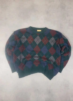 Pull Maille Vintage Motif Losange Enrico Gorlani Taille 54, marque: Vintage Dressing, état: Bon état, taille: XL, 19,00 €, 20,65 € Protection acheteurs (Pro) incluse