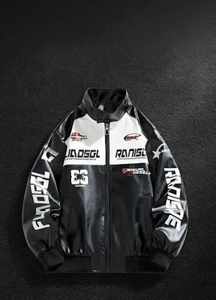 Veste en similicuir style moto homme - Taille M, marque: y2k, état: Très bon état, taille: M, 67,00 €, 71,05 € Protection acheteurs incluse