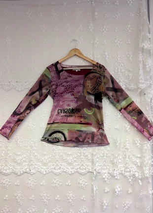 Vintage y2k mesh long sleeve top, marque: Vintage Dressing, état: Très bon état, taille: L / 40 / 12, 18,00 €, 19,60 € Protection acheteurs incluse