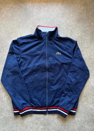 Veste Lacoste Sport homme | bleu marine | zip | bords-côtes tricolores | taille L, marque: Lacoste, état: Très bon état, taille: L, 60,00 €, 63,70 € Protection acheteurs incluse