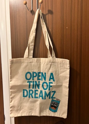 Heinz Baked Beans Print Cotton Tote Shopper Bag, brand: HEINZ, condition: New without tags, £3.00, £3.85 includes Buyer Protection