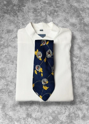 Cravate Play Boy bleu marine à fleur 100% soie made in France, brand: Playboy, condizioni: Nuovo senza cartellino, €11.90, €13.20 include la Protezione acquisti