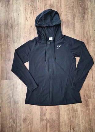 Veste à capuche zip Gymshark Noir - Taille M, marque: Gymshark, état: Très bon état, taille: M, 23,00 €, 24,85 € Protection acheteurs incluse