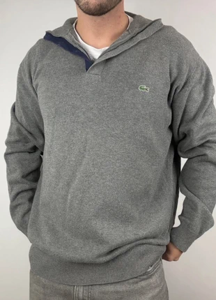 Pull gris vintage camionneur | Lacoste - XXL, brand: Lacoste, condizioni: Ottime, taglia: XXL, €45.00, €47.95 include la Protezione acquisti
