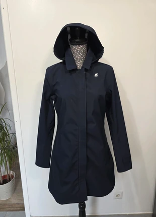 Manteau long parka fourré polaire imperméable K-way Mathy Bonded bleu marine taille M 🔥, merk: K-Way, staat: Heel goed, maat: M / 38 / 10, € 235,00, € 247,45 inclusief Kopersbescherming Pro