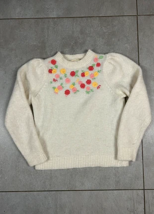 Pull Sézane – Motif fleurs – Laine & Mohair – Taille S, brand: Sézane, condition: Very good, size: S / 36 / 8, €58.95, €62.60 includes Buyer Protection