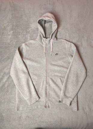 Pull à capuche Nike full zip poches gris logo brodé - L, merk: Nike, staat: Heel goed, maat: L, € 25,00, € 26,95 inclusief Kopersbescherming