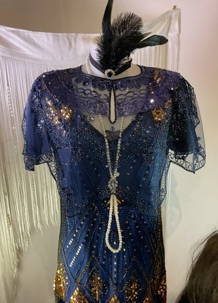 Boléro, Gatsby, bleu marine, élégance, années 20, marque: GATSBY, état: Très bon état, 16,00 €, 17,50 € Protection acheteurs incluse