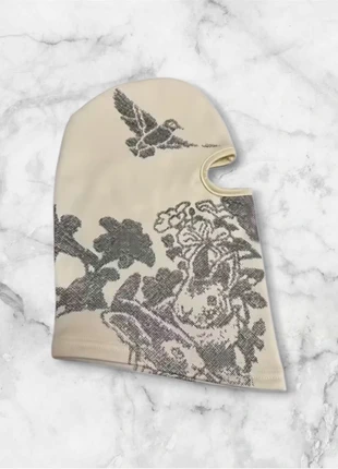 Cagoule beige à motif oiseaux et feuillage, style streetwear artistique, marque: y2k, état: Très bon état, taille: Taille unique, 15,00 €, 16,45 € Protection acheteurs (Pro) incluse