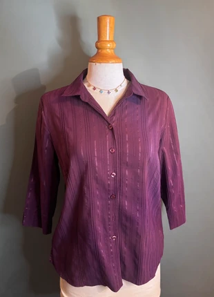 💜 Blouse vintage violette 38/40, marque: Vintage Dressing, état: Très bon état, taille: M / 38 / 10, 11,00 €, 12,25 € Protection acheteurs incluse