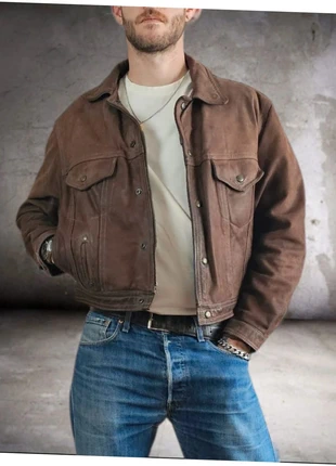 Dreamers - Cuir Trucker Vintage, marque: DREAMERS, état: Bon état, taille: L, 119,00 €, 125,65 € Protection acheteurs incluse