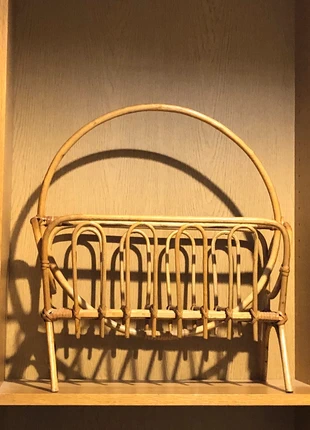 Mid century bamboo magazine holder, brand: Vintage, condition: Good, £18.00, £19.60 includes Buyer Protection
