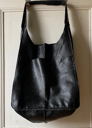 Big bag cuir noir, condition: Very good, €35.00, €37.45 includes Buyer Protection