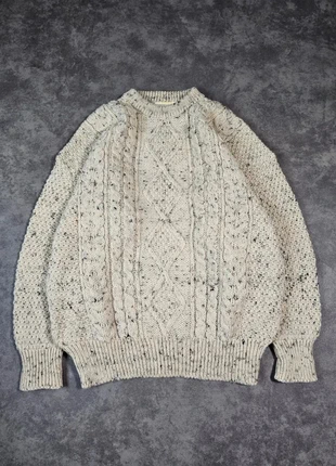 Pull aran traditionnel beige moucheté L, marca: Vintage Dressing, estado: Muito bom, tamanho: L, €55.00, €58.45 inclui Proteção do Comprador Pro