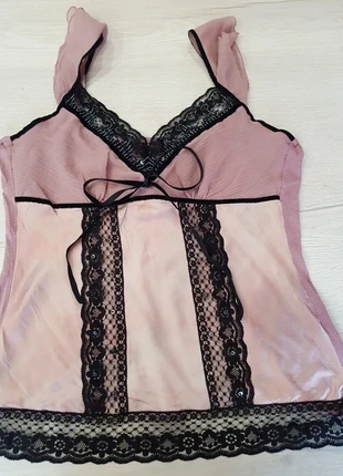 Coquette haut satin dentelle, brand: COQUETTE, condition: Very good, size: L / 40 / 12, €12.00, €13.30 includes Buyer Protection