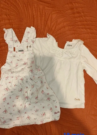 Robe + t-shirt manches longues 18 mois, marque: Creeks, état: Très bon état, taille: 12-18 mois / 80 cm, 2,00 €, 2,80 € Protection acheteurs incluse