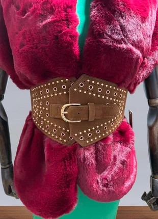 Cinturón elástico con tachuelas tipo fajín y hebilla, marque: BCN cinturón ajustable, état: Très bon état, taille: Ajustable, 10,00 €, 11,20 € Protection acheteurs (Pro) incluse