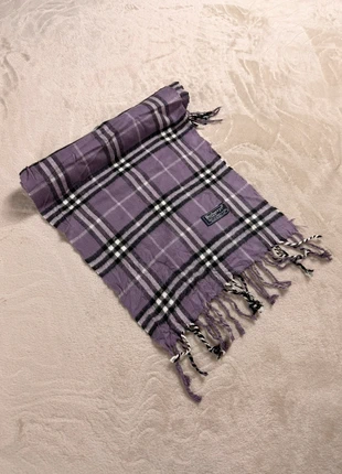 Écharpe Burberrys rework – carreaux violet, marque: Re-Worked, état: Neuf sans étiquette, 20,00 €, 21,70 € Protection acheteurs incluse
