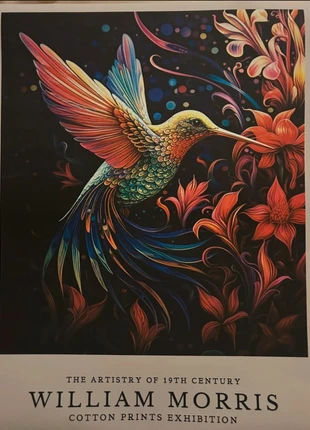 Affiche abstraite sur toile, marca: William Morris, estado: Muito bom, €8.50, €9.63 inclui Proteção do Comprador