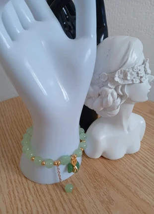 Jade Bracelet en pierres naturelles idée cadeau femme Lithothérapie, staat: Heel goed, € 11,90, € 13,20 inclusief Kopersbescherming Pro