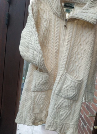 Arancrafts cardigan zip laine mérinos long crème 36/38, marque: Aran Crafts, état: Très bon état, taille: S / 36 / 8, 60,00 €, 63,70 € Protection acheteurs incluse