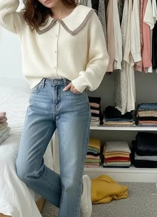 Cardigan blanc rayé chic - femme taille S, marque: Isane Step, état: Très bon état, taille: S / 36 / 8, 32,90 €, 35,25 € Protection acheteurs incluse