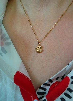 Le coquillage infini 🌟 collier acier inoxydable réglable ajustable doré, marke: acier inoxydable, zustand: Sehr gut, 8,00 €, 9,10 € beinhaltet Vinted-Käuferschutz Pro