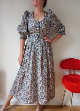 Robe vintage Autrichienne taille 34 à fleurs 100% coton superbe qualité, marca: Vintage Dressing, estado: Muito bom, tamanho: XS / 34 / 6, €45.00, €47.95 inclui Proteção do Comprador Pro