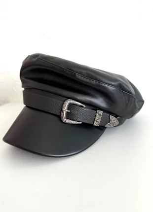 Leather hat, condition: New without tags, size: One size, £8.00, £9.10 includes Buyer Protection Pro