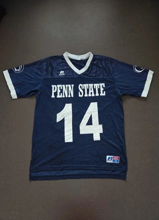 Maillot vintage Russell Athletic Penn State 14 Football NCAA Bleu Blanc Années 2000, marque: Russell Athletic, état: Très bon état, taille: M, 30,00 €, 32,20 € Protection acheteurs (Pro) incluse