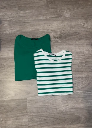 Lots de 2 t-shirt taille L et M, brand: Stradivarius, condition: Very good, size: M / 38 / 10, €10.00, €11.20 includes Buyer Protection